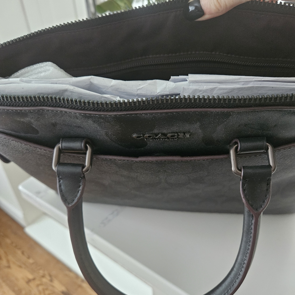 NWT Coach Laptop Case Black MSRP $375 Professional Unisex - Picture 3 of 7